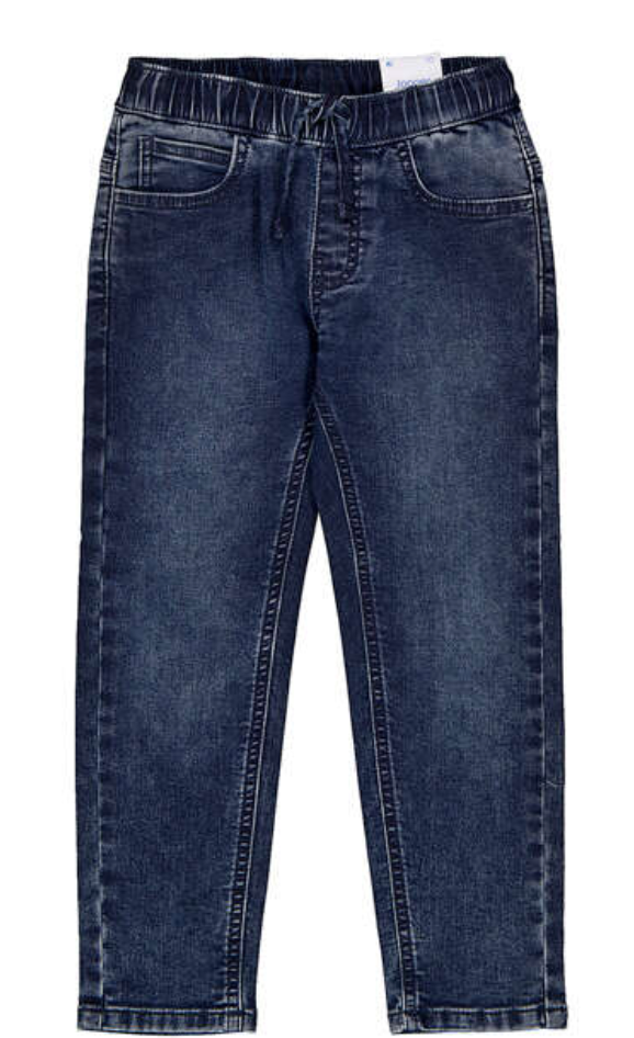 Mayoral Soft Denim Joggers in Blue Black