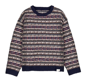 Mayoral Jacquard Sweater in Navy