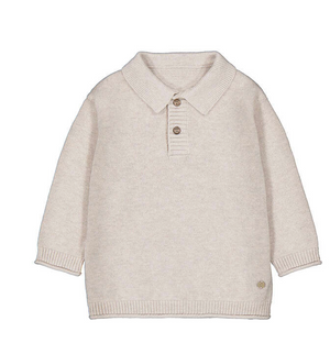 Mayoral Polo Sweater in Oat