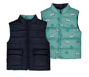 Mayoral Reversible Vest in Cars