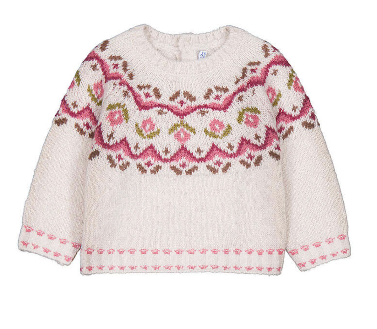 Mayoral Sweater in Floral Jacquard