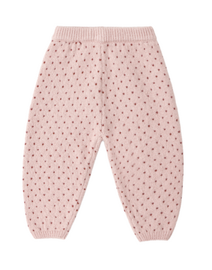 Rylee + Cru Knit Pant in Brick Birdseye
