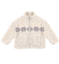 Rylee + Cru Felix Jacket in Natural Fair Isle