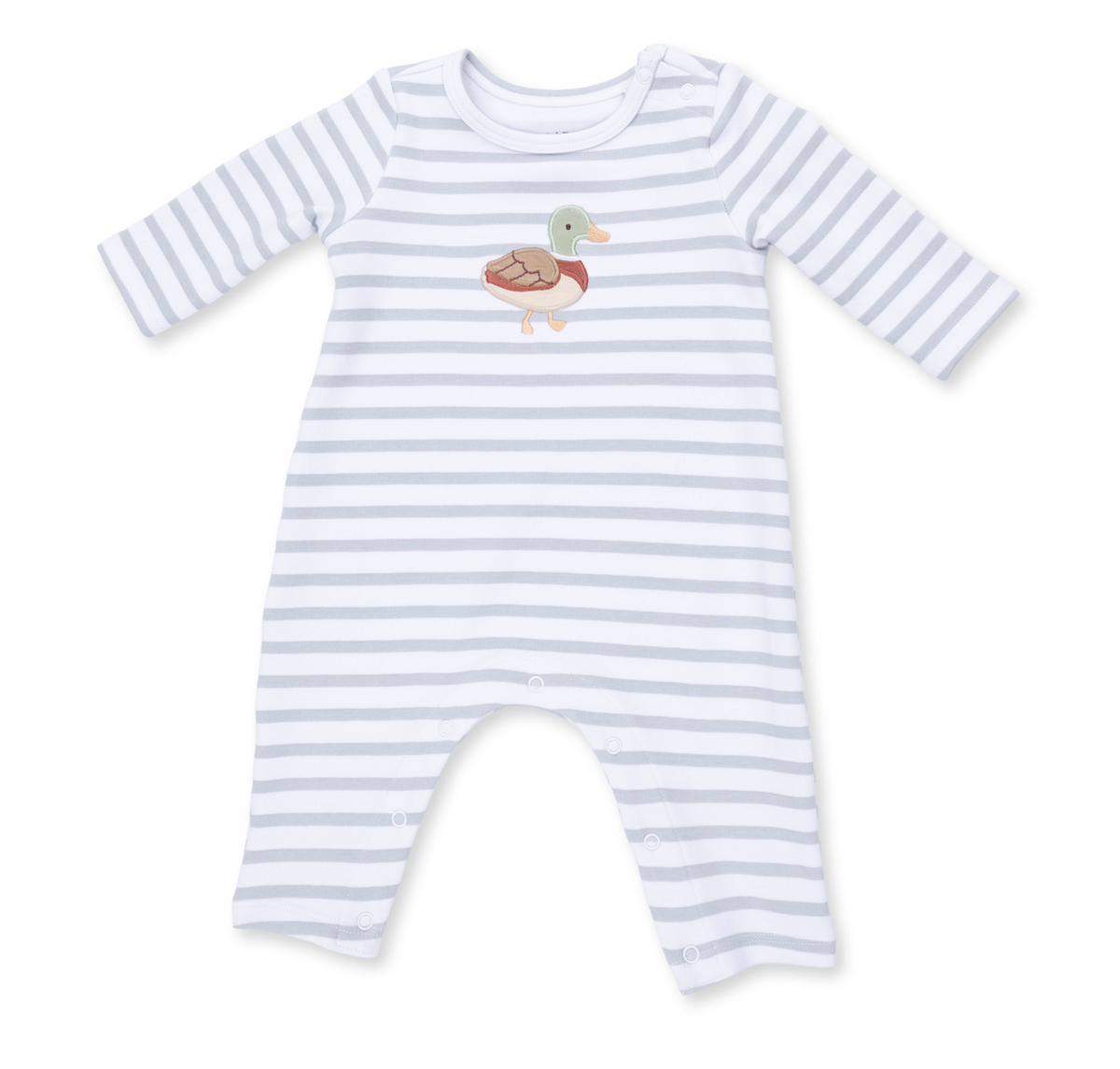 Angel Dear Lap Shoulder Romper in Mallard