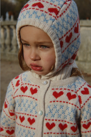 Konges Slojd Belou Balaclava in Hearts