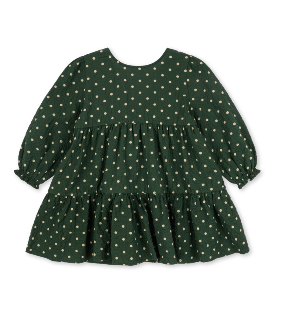 Konges Slojd Elin Bow Dress in Dot Marseille