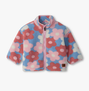 Hatley Faux Sherpa Jacket in Big Flowers