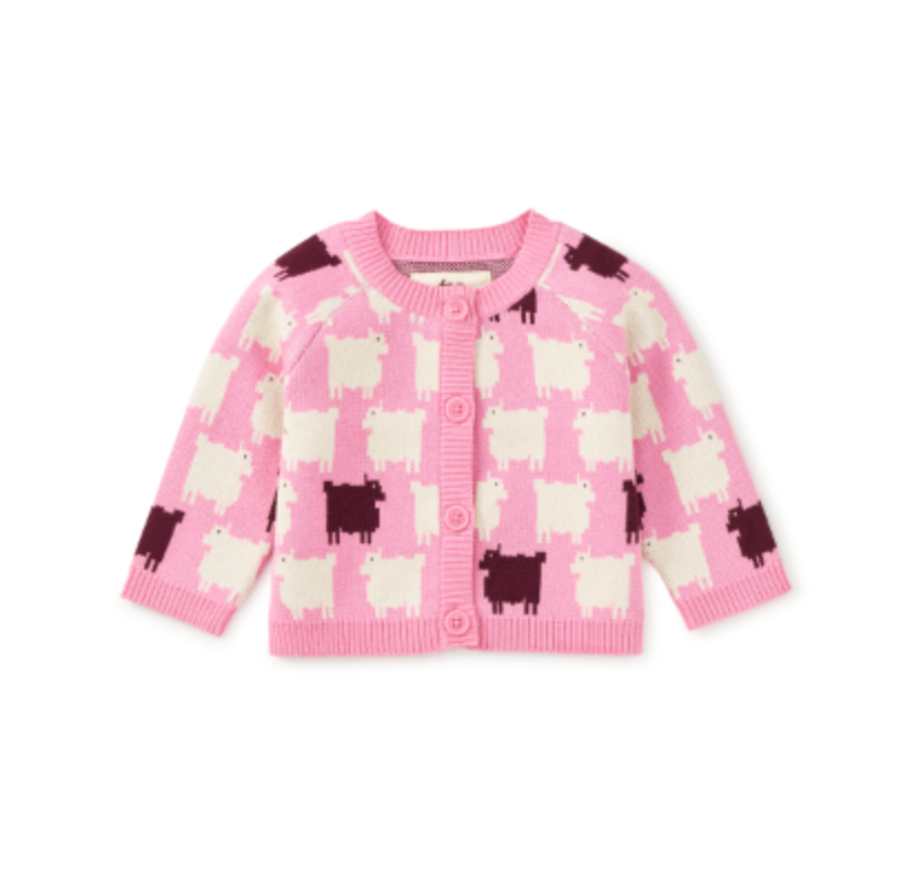 Tea Collection Baa, Baa Black Sheep Cardigan