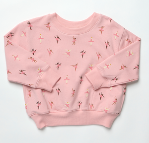 Coop Kids by Pink Chicken Play Sweatshirt in Tiny Ballerinas