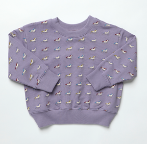 Coop Kids by Pink Chicken Play Sweatshirt in Rainbow Unicorns
