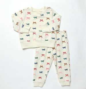 Coop Kids by Pink Chicken Baby Jax Jogger Set in Tiny Bows