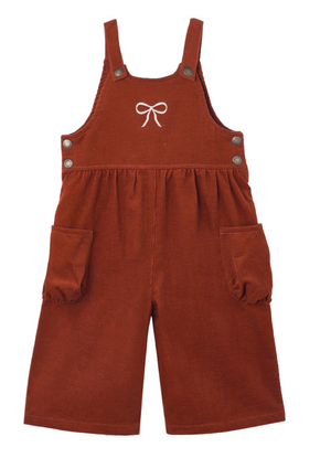 Rylee + Cru Wide Leg Overall in Ruby