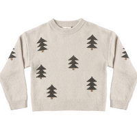 Rylee + Cru Aspen Sweater in Tree Jacquard