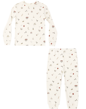 Rylee + Cru Organic Pajama Set in Favorite Things