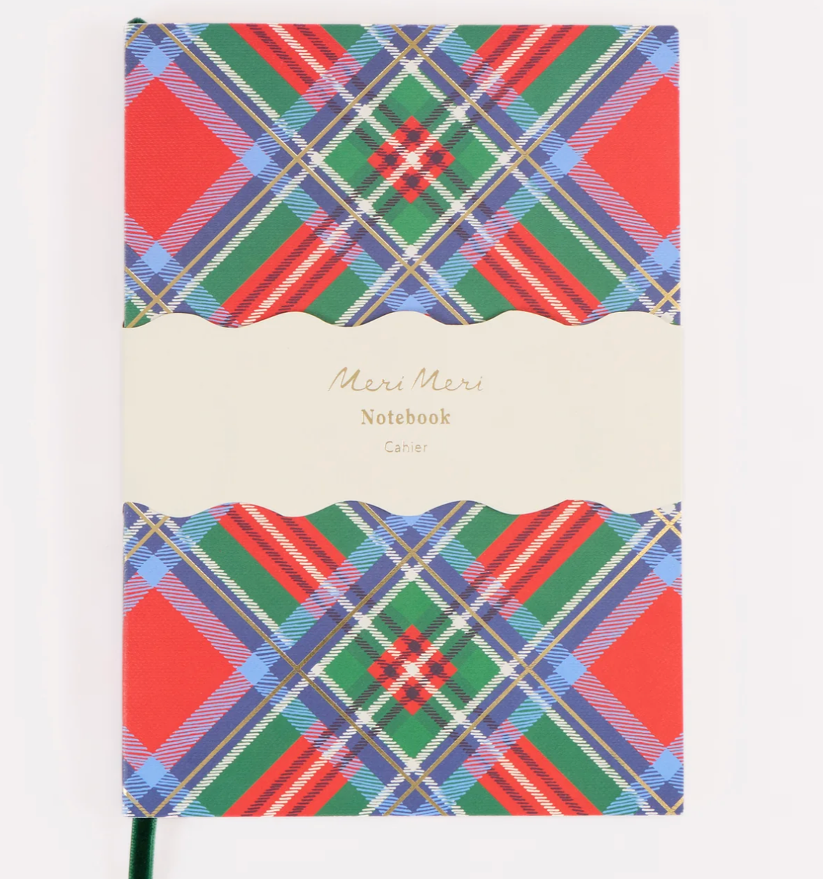 Meri Meri Plaid Softcover Notebook