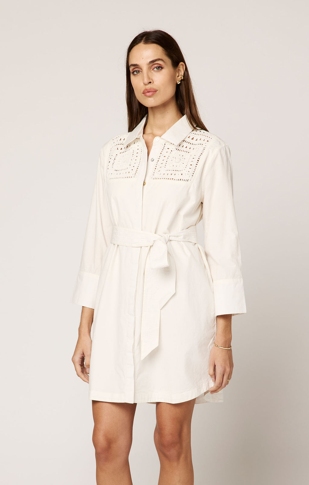 Cleobella Senara Mini Dress in Ivory
