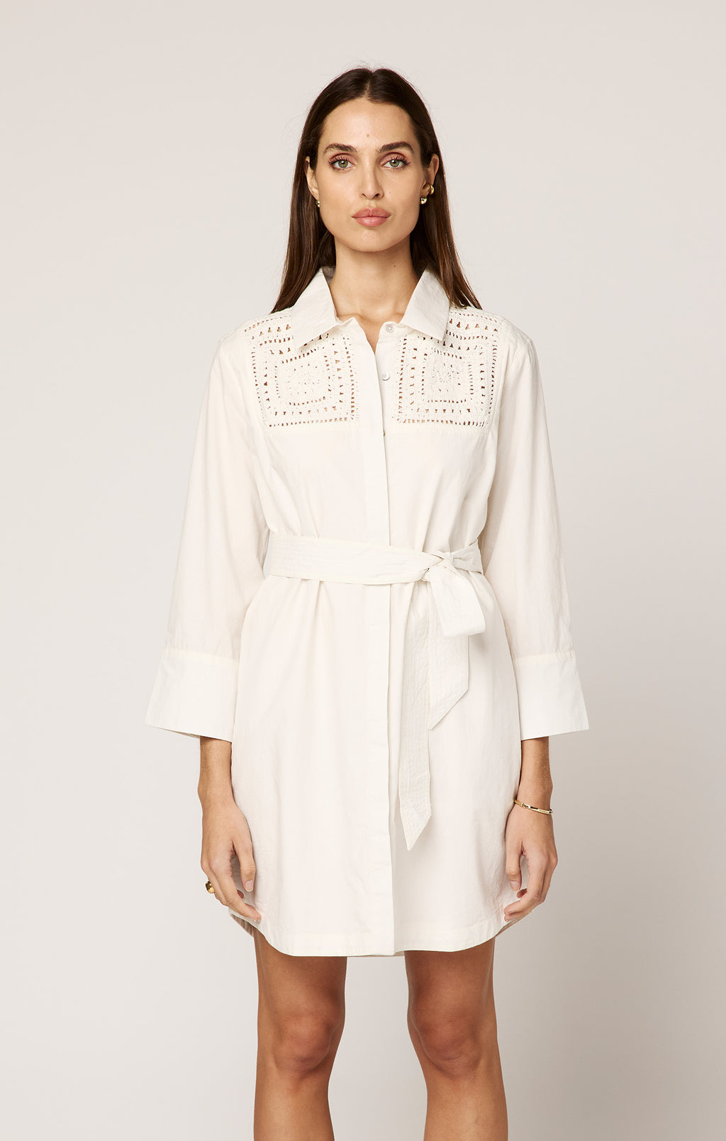Cleobella Senara Mini Dress in Ivory
