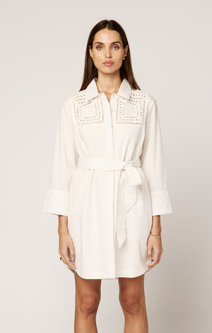 Cleobella Senara Mini Dress in Ivory