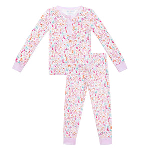 Joy Street Kids Pajamas in Pink Apres Ski