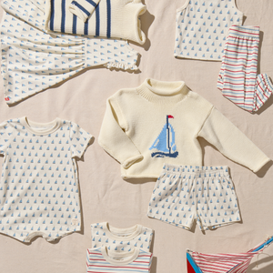 Coop Kids by Pink Chicken Adventure Romper in Sailboats