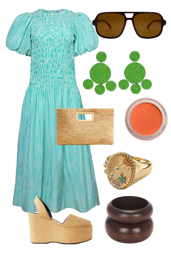 Hunter Bell Scarlet Dress in Saltwater