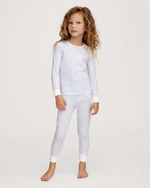 Petite Plume Pima Cotton Snugfit Pajamas in Fleur Blanche