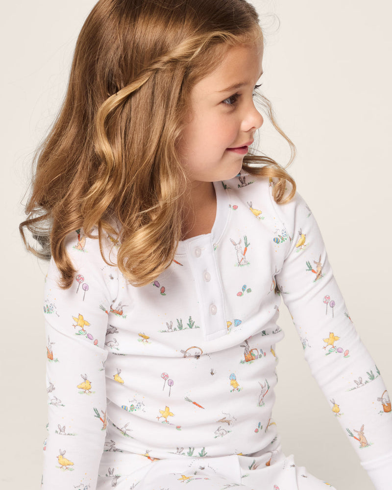 Petite Plume 100% Pima Cotton Pajamas in Easter Frolic