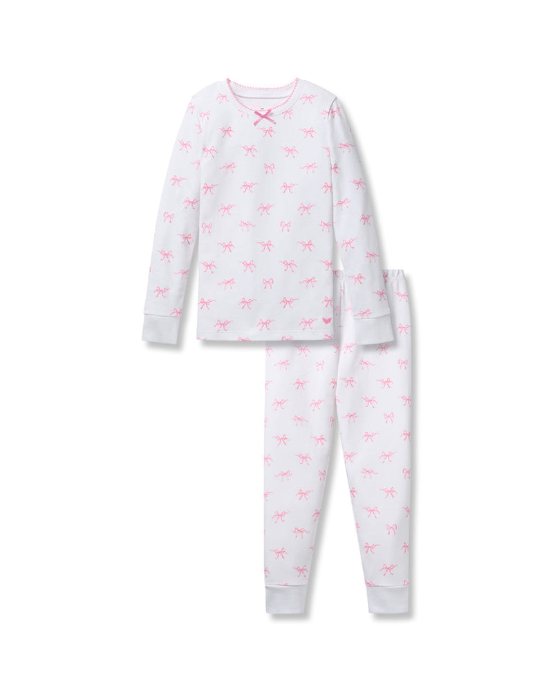 Petite Plume 100% Pima Cotton Pajamas in Blushing Bows