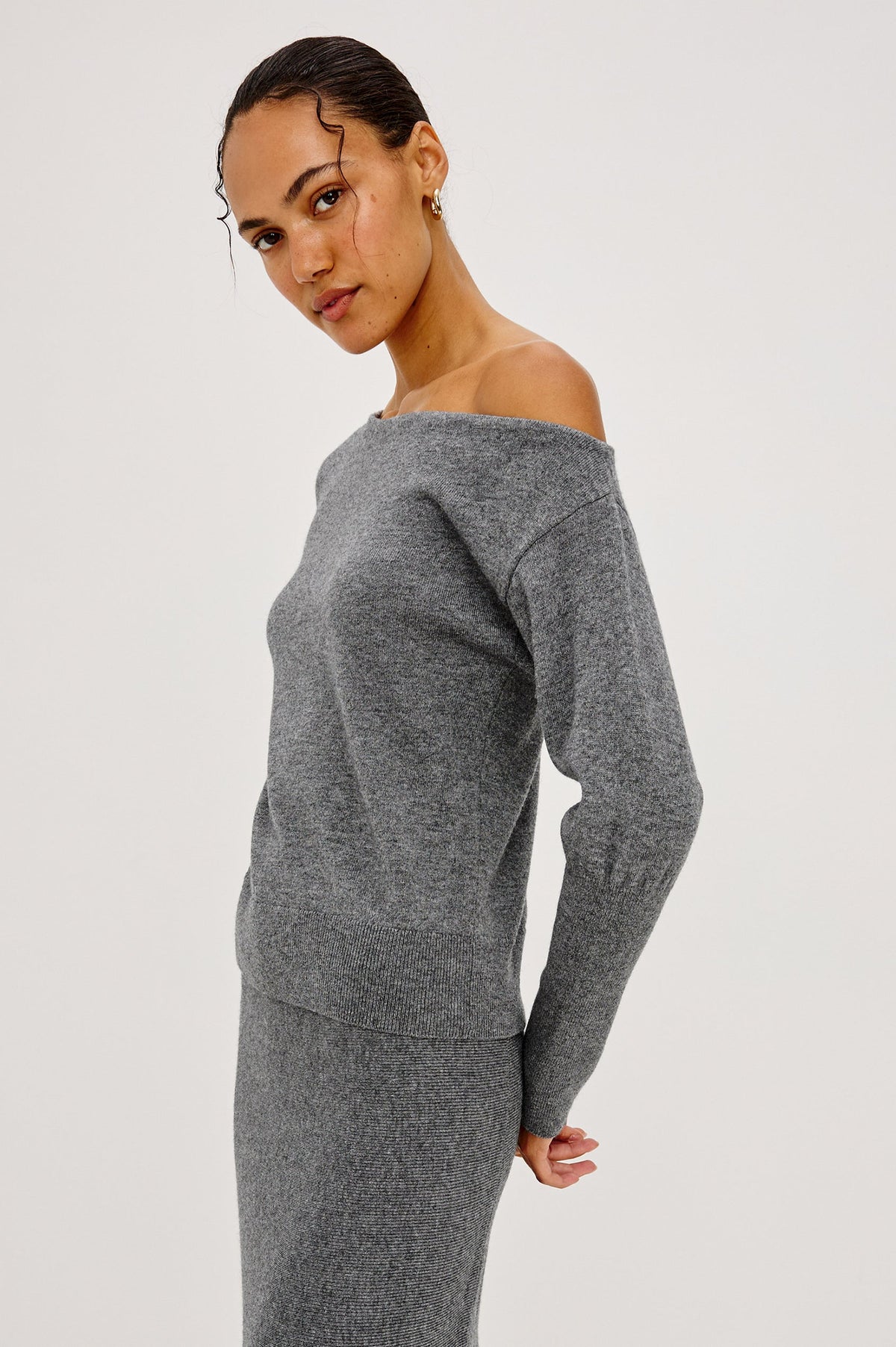 Rails Tianna Sweater in Heather Charcoal