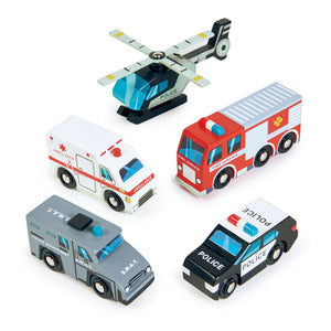 Tender Leaf Toys Emergency Vehicles