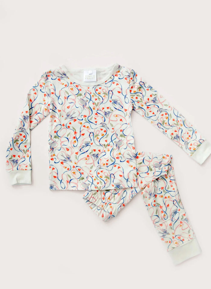 Timo & Violet Pajama Set in Songbird