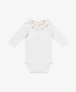Oso & Me Tink Ruffle Onesie in Rose Piping