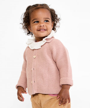 Oso & Me Tink Ruffle Onesie in Rose Piping