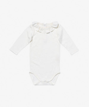 Oso & Me Tink Ruffle Onesie in Vanilla Piping