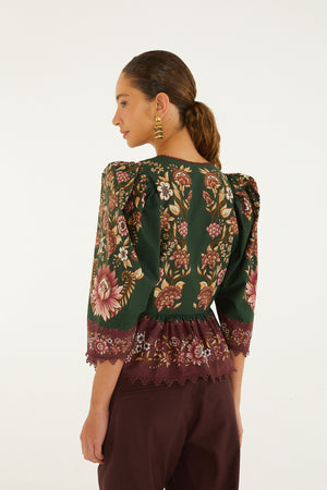 DANIELA GREEN BLOUSE