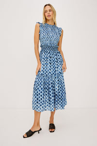 Rails Vivier Dress in Sapphire Shibori