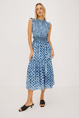 Rails Vivier Dress in Sapphire Shibori
