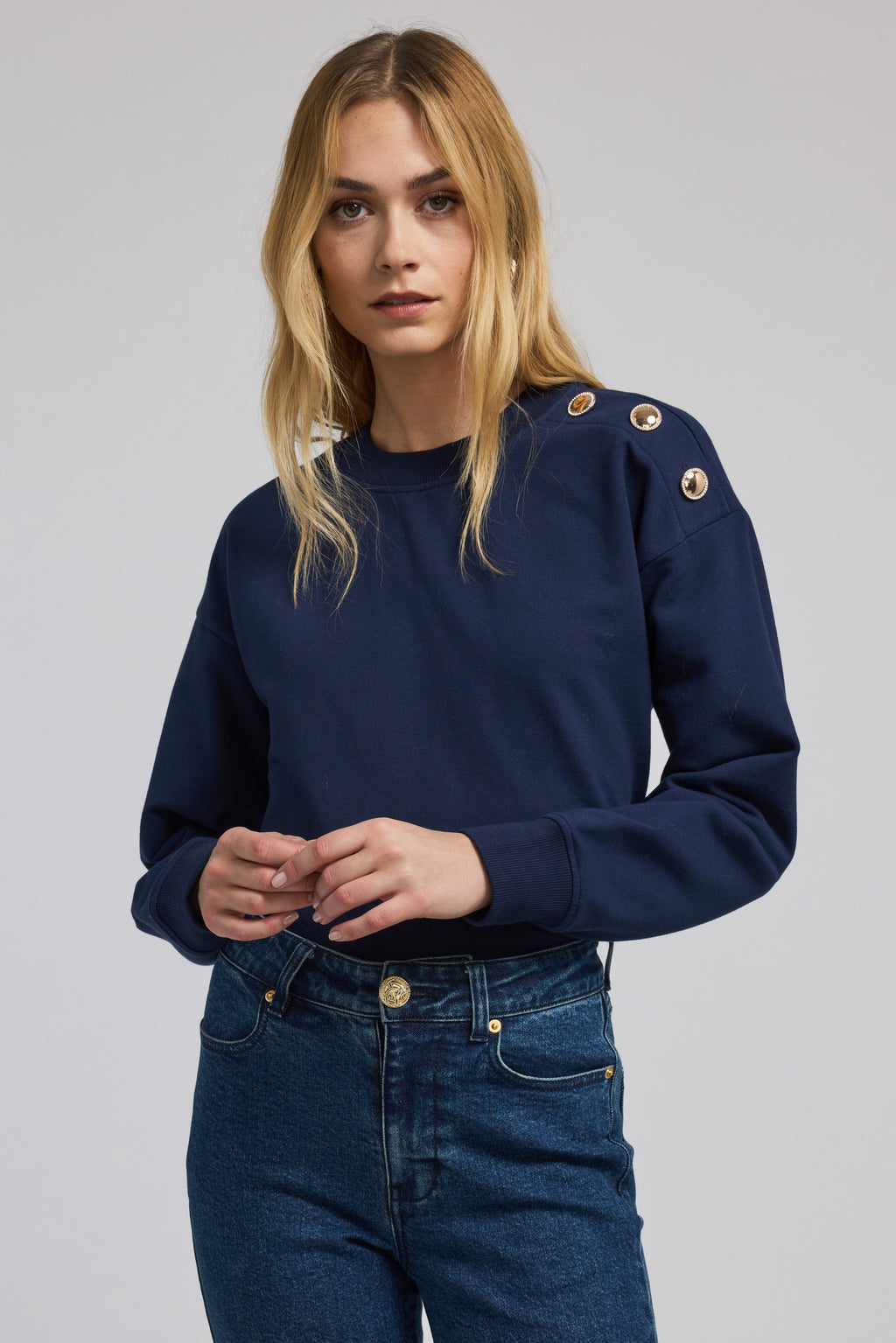 Generation Love Cambria Sweatshirt in Navy