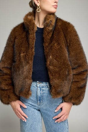 JAMIE FAUX FUR JACKET