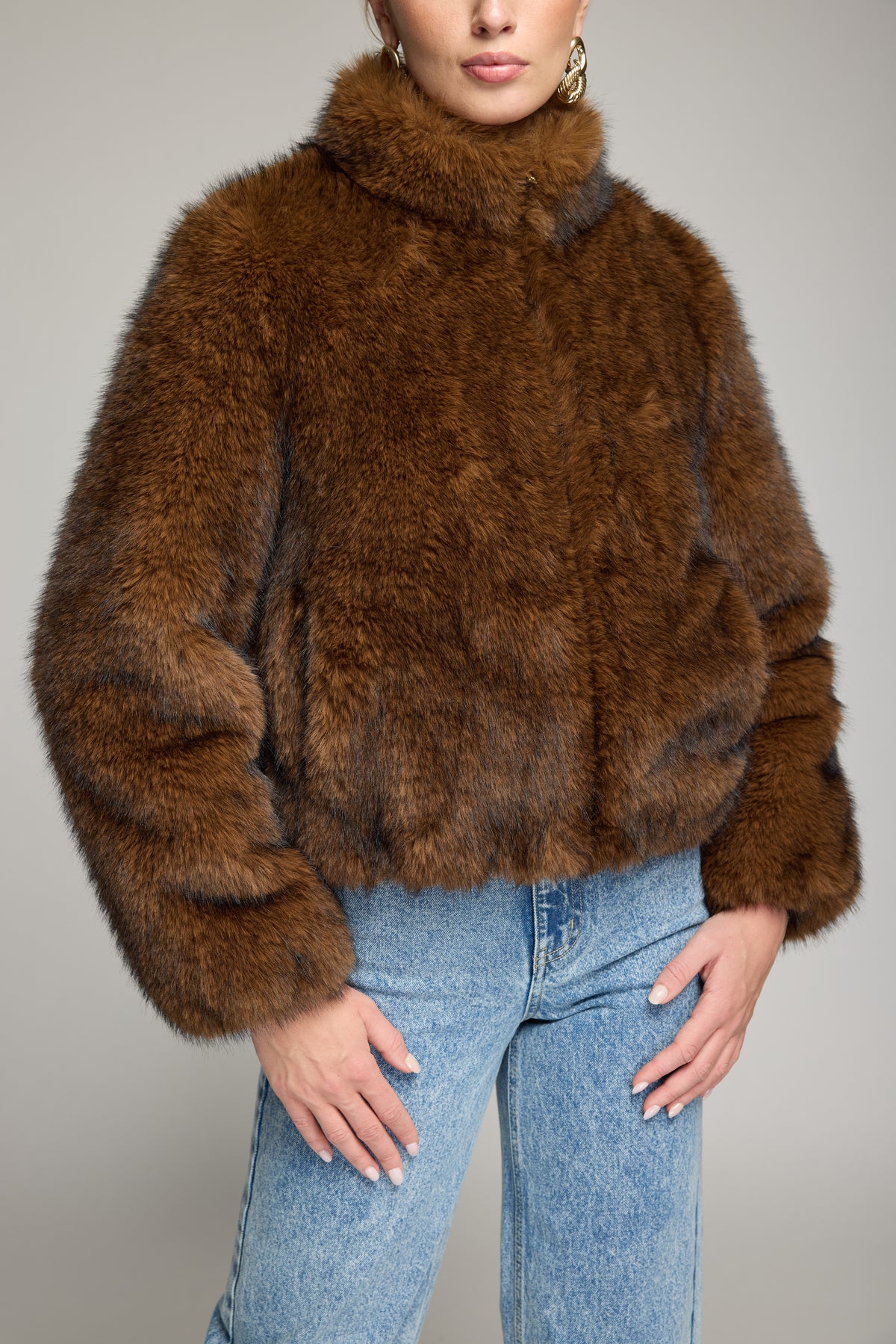 JAMIE FAUX FUR JACKET