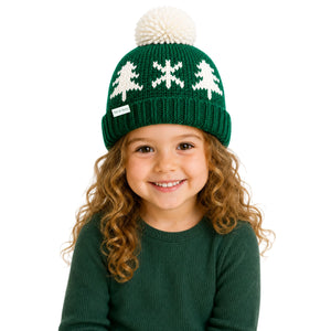 Bits & Bows Bobble Hat in Evergreen