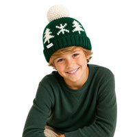 Bits & Bows Bobble Hat in Evergreen