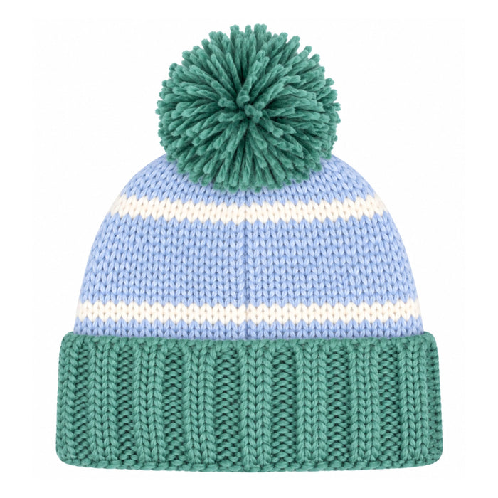 Bits & Bows Bobble Hat in Blue Golf
