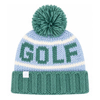 Bits & Bows Bobble Hat in Blue Golf