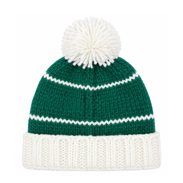 Bits & Bows Bobble Hat in Green Golf