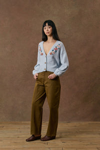 Louise Mischa Lunami Embroidered Cardigan