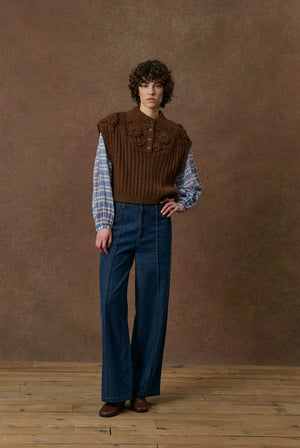 Louise Misha Songia Sweater in Burn Earth