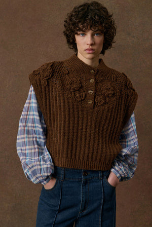 Louise Misha Songia Sweater in Burn Earth