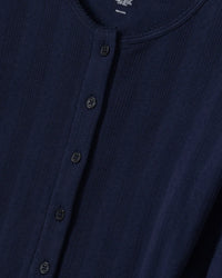 Petite Plume Women's Pointelle Cardigan In Navy