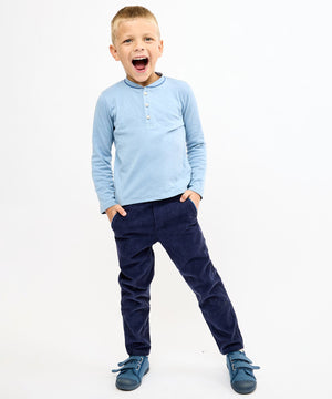 Oso & Me Walken Slim Corduroy Pant in Navy